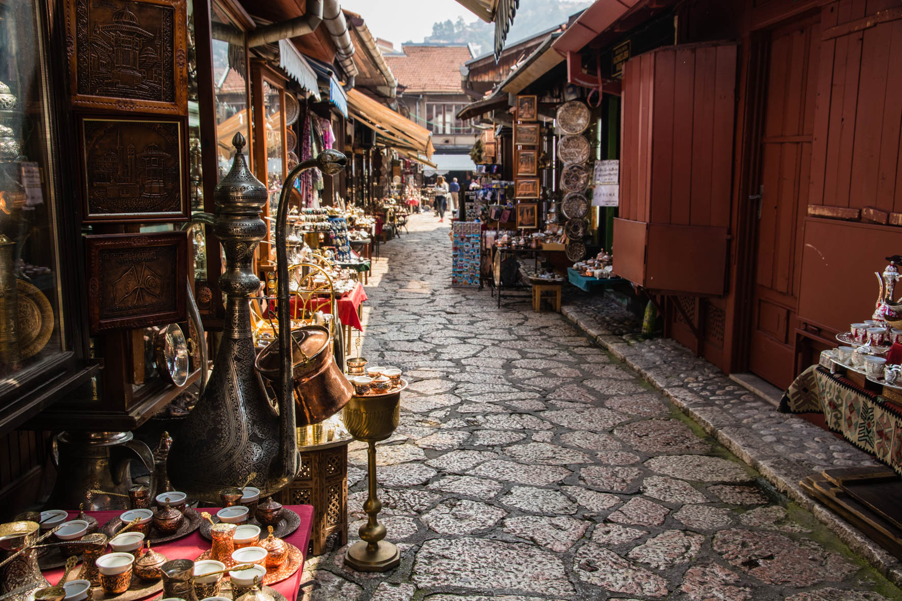 Sarajevo, the old town. Bosnia. Highlight in Bosnië.