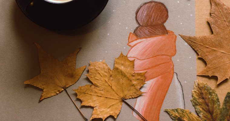 Creatief met pastel: herfst, koffie en een sjaal alsjeblieft!